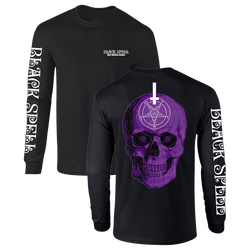 Black Spell - Purple Skull Logo Longsleeve - Black