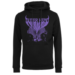 Outer Head - Catdemonium (Purple) Pullover Hoodie - Black