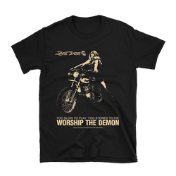 Sonic Demon - Biker Girl T-Shirt - Black