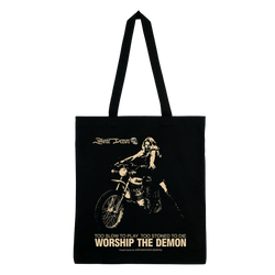 Sonic Demon - Biker Girl Tote Bag - Black
