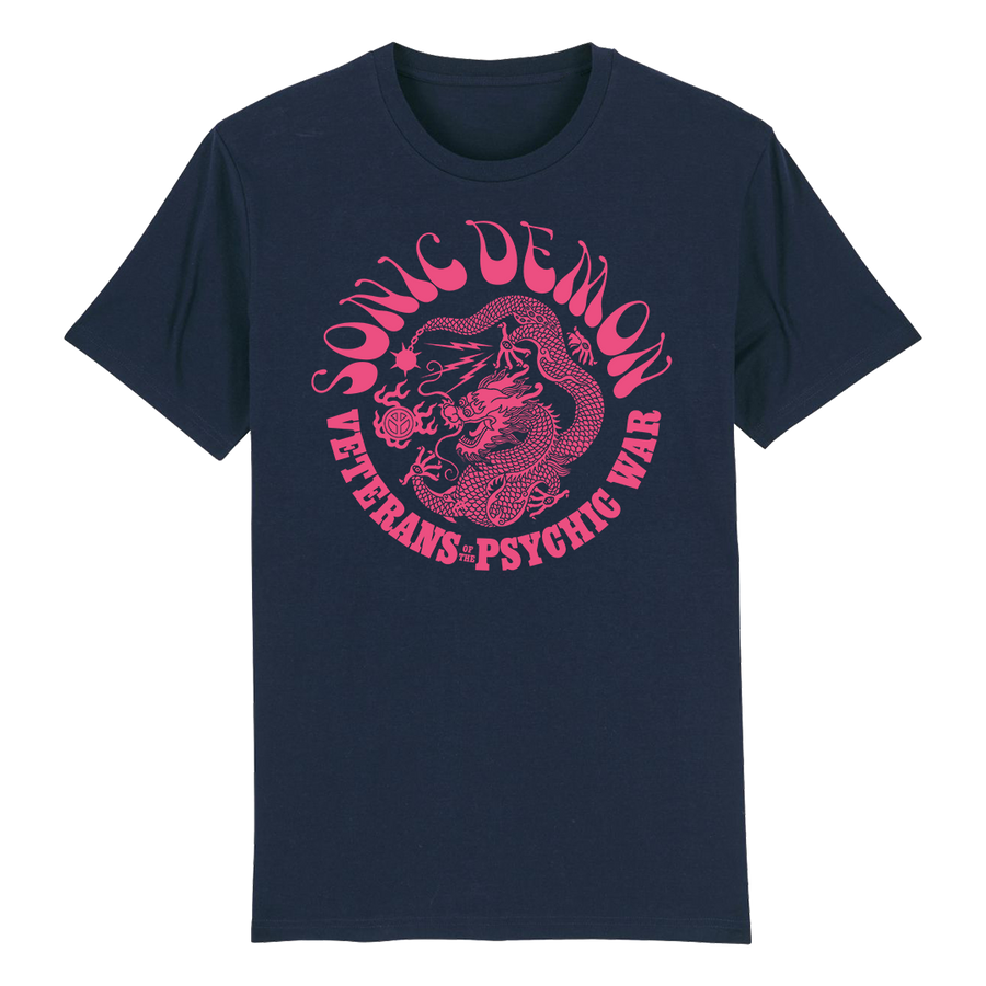 Sonic Demon - Psychic War Dragon T-Shirt - Navy