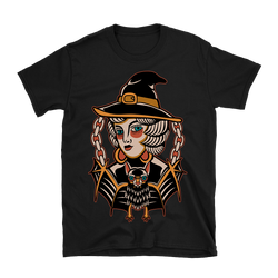 Bat Witch T-Shirt - Black