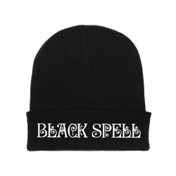 Black Spell - Purple Skull Embroidered Logo Beanie - Black