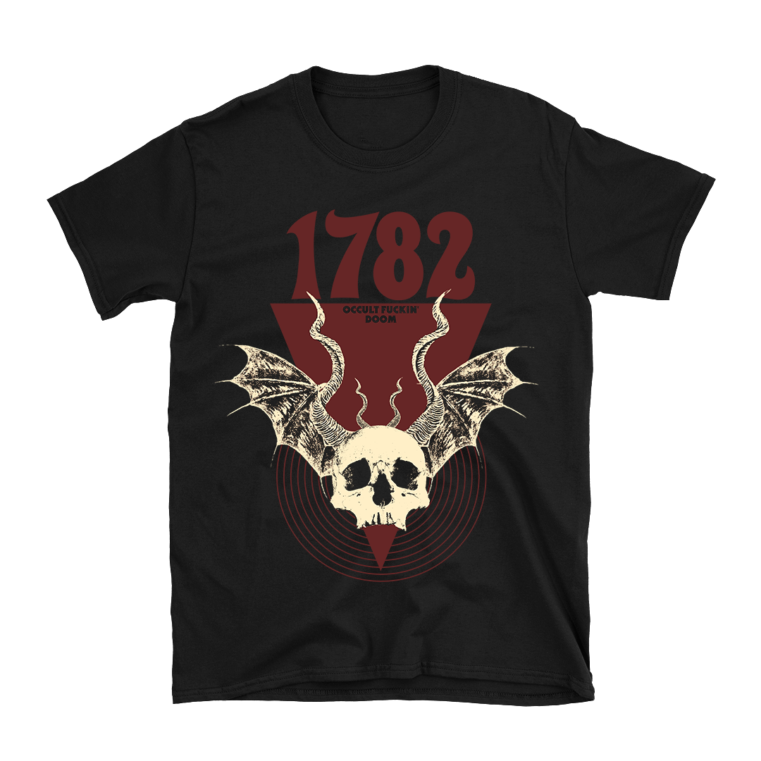 1782 - Bat Skull T-Shirt - Black – Heavy Threads