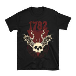 1782 - Bat Skull T-Shirt - Black