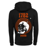 1782 - Dagger Skull Zip Hoodie - Black