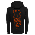 1782 - Lucifer Skull Zip Hoodie - Black