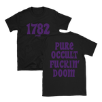 1782 - Pure Occult Fuckin’ Doom Purple Logo T-Shirt - Black