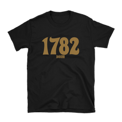 1782 - Pure Occult Fuckin’ Doom Gold Logo T-Shirt - Black