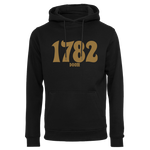 1782 - Pure Occult Fuckin’ Doom Gold Logo Pullover Hoodie - Black