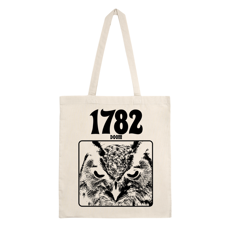 1782 - Doom Owl Tote Bag - Natural