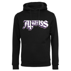 Aiwass - Purple & White Logo Pullover Hoodie - Black