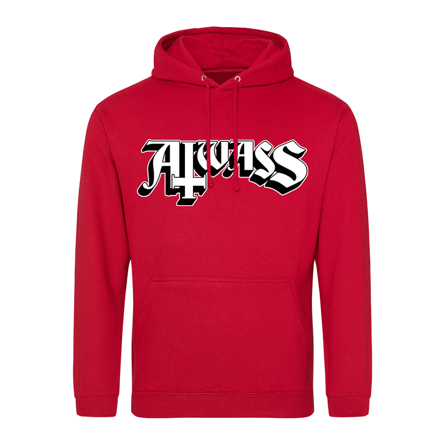 Aiwass - Black & White Logo Pullover Hoodie - Red
