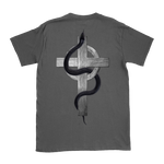 Arabrot - Serpent & Cross Double Sided T-Shirt - Charcoal