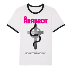 Arabrot - Serpent & Cross Ringer T-Shirt - White/Black
