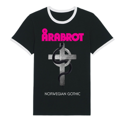Arabrot - Serpent & Cross Ringer T-Shirt - Black/White