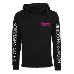 Arabrot - Serpent & Cross Zip Hoodie - Black