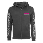 Arabrot - Serpent & Cross Zip Hoodie - Charcoal