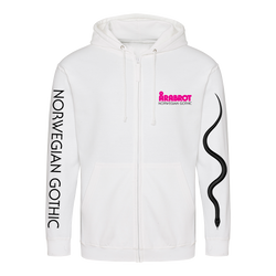 Arabrot - Serpent & Cross Zip Hoodie - White