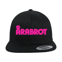 Arabrot - Embroidered Pink Logo Snapback Cap - Black
