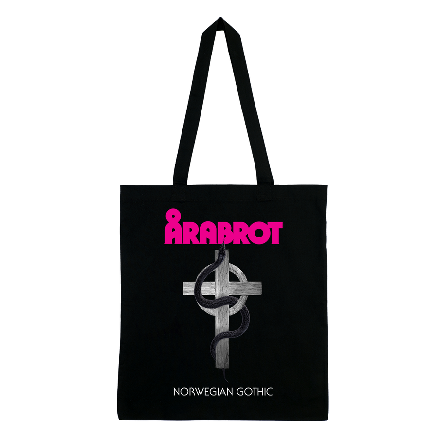 Arabrot - Serpent & Cross Tote Bag - Black