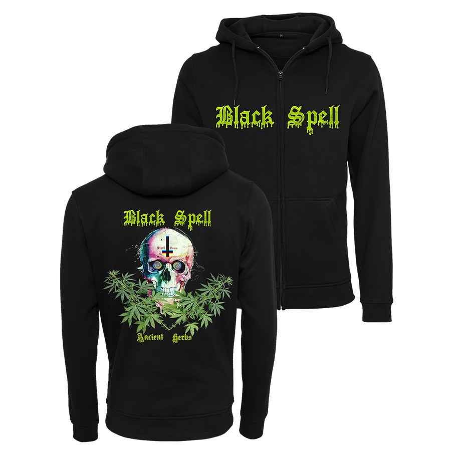 Black Spell - Ancient Herbs Zip Hoodie - Black