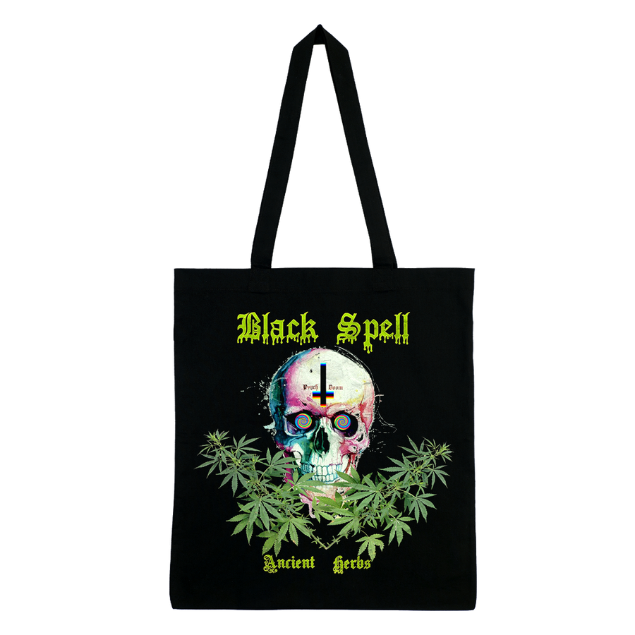 Black Spell - Ancient Herbs Tote Bag - Black