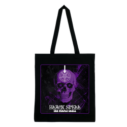 Black Spell - Purple Skull Album Cover Tote Bag - Black
