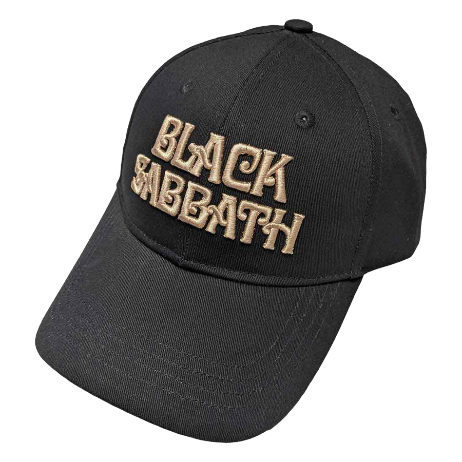 Black Sabbath - Gold Embroidered Cap - Black