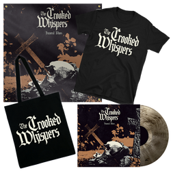 The Crooked Whispers - Funeral Blues Vinyl + T-Shirt + Tote Bag + Flag Bundle