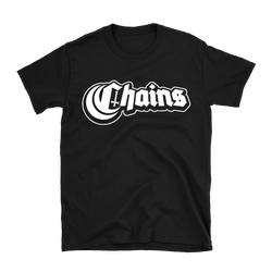 Chains - Doom Of Fucking Death White Logo T-Shirt - Black