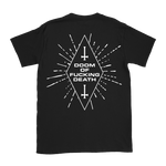Chains - Doom Of Fucking Death White Logo T-Shirt - Black