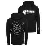 Chains - Doom Of Fucking Death White Logo Pullover Hoodie - Black