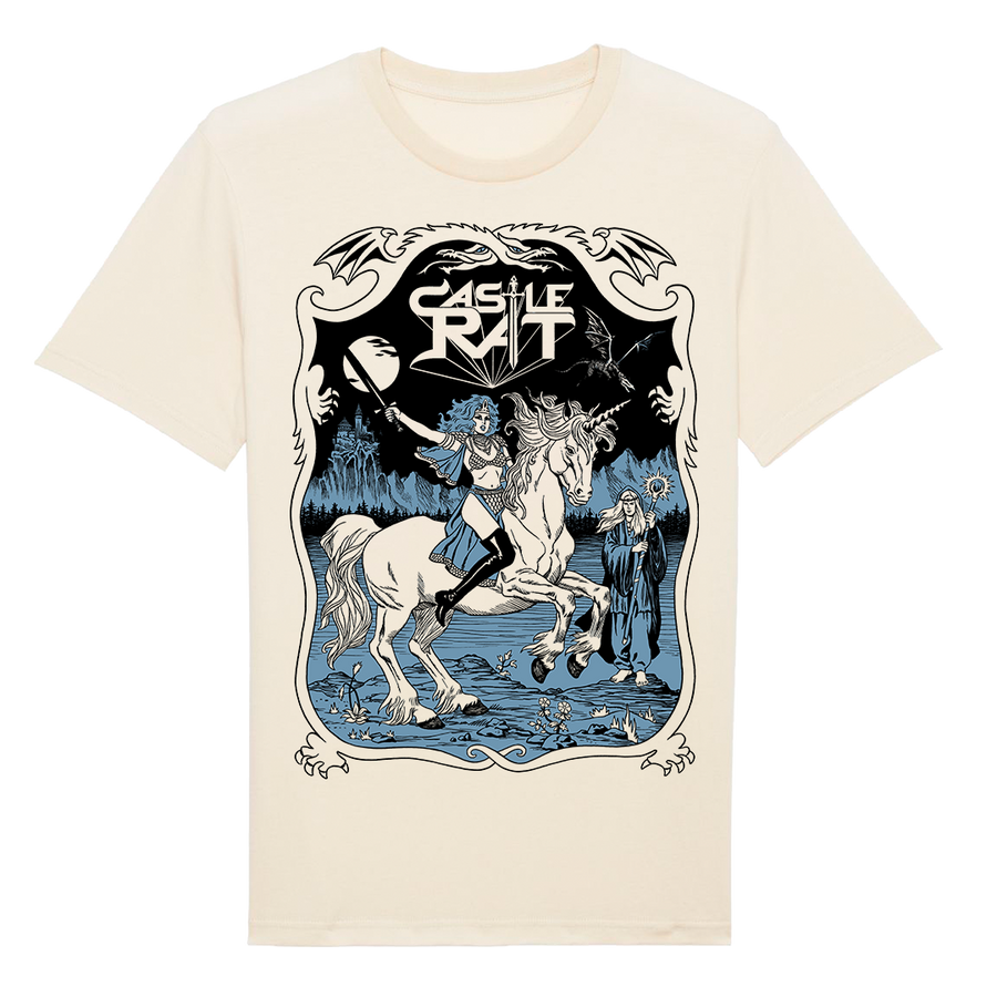 Castle Rat - Unicorn Rider T-Shirt - Natural