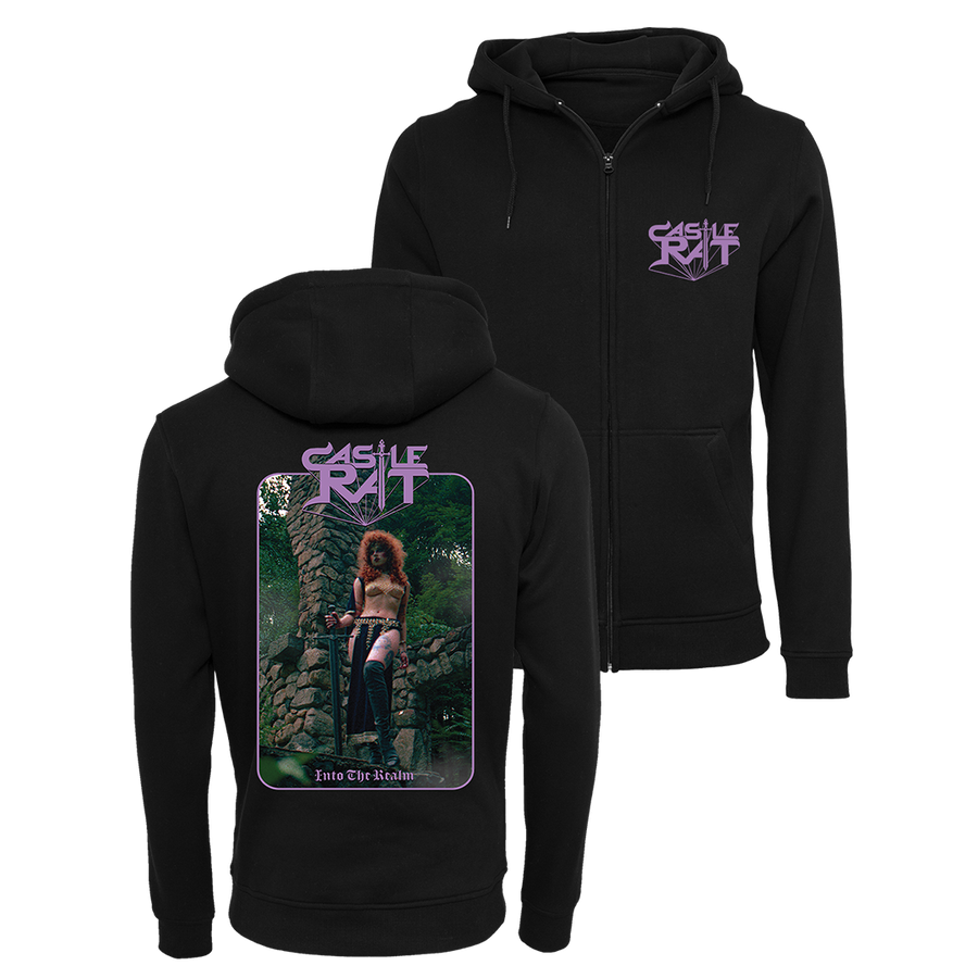Castle Rat - Into The Realm Zip Hoodie - Black