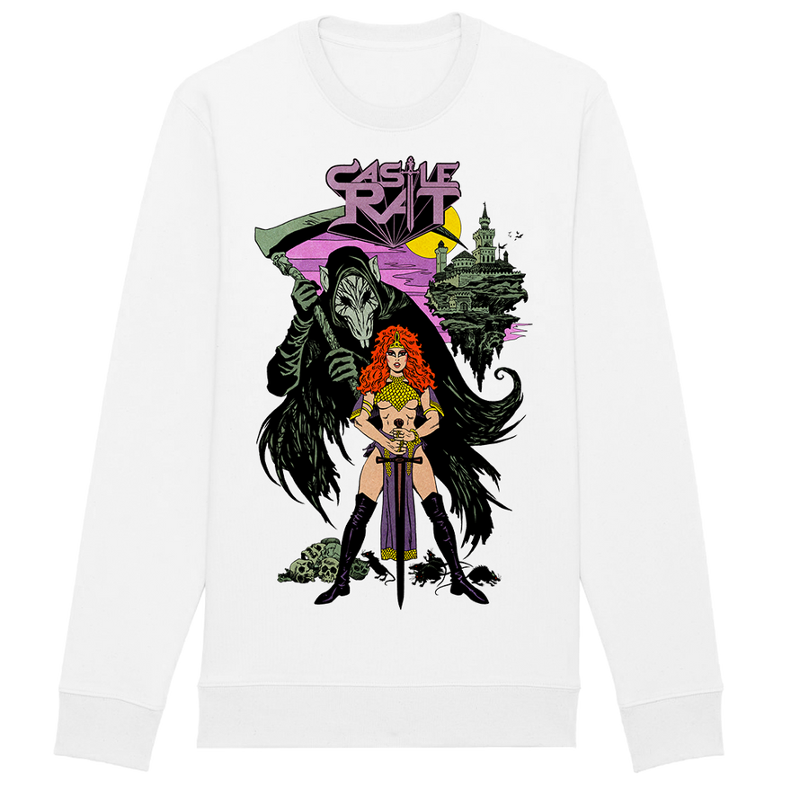Castle Rat - Now Is Forever Crewneck Sweatshirt - White
