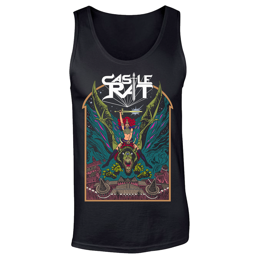 Castle Rat - Flying Rat (Colour) Tank Top - Black