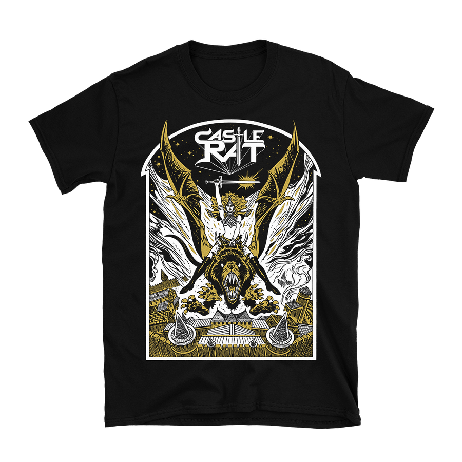 Castle Rat - Flying Rat T-Shirt - Black