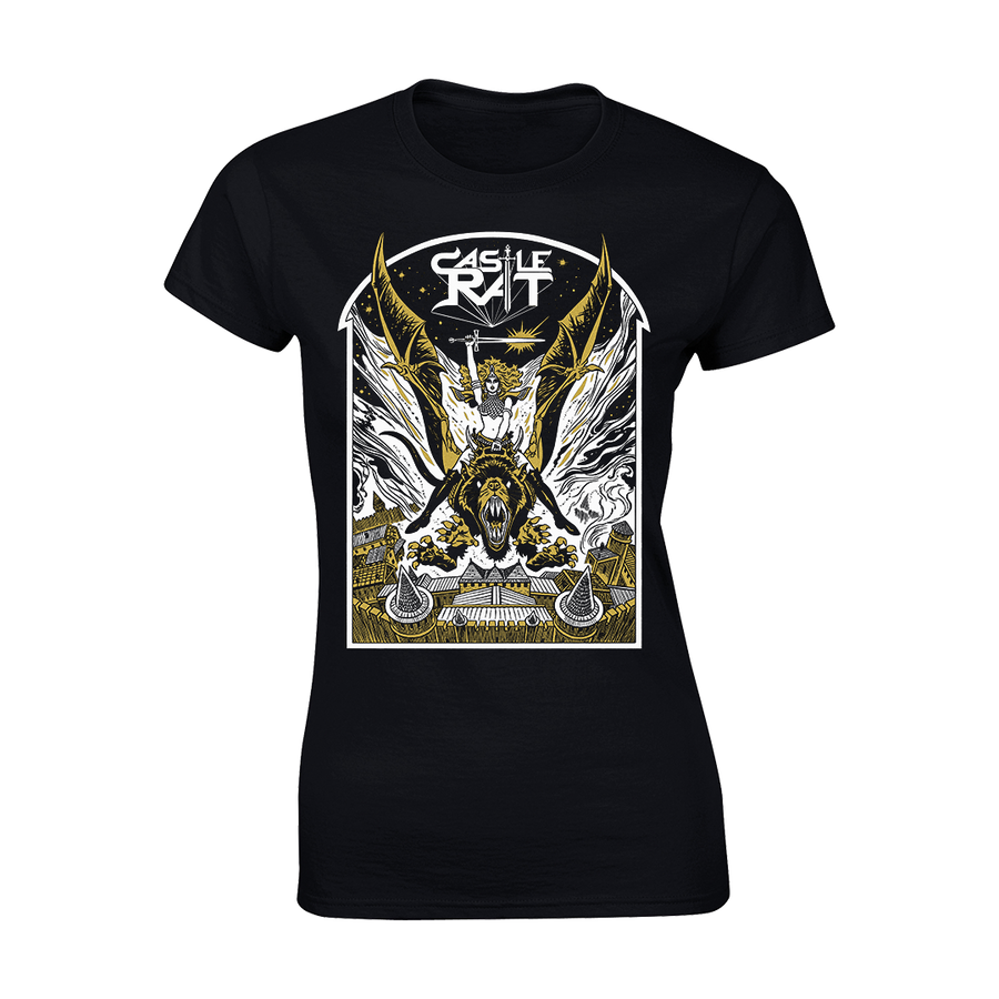 Castle Rat - Flying Rat Women's T-Shirt - Black