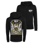 Castle Rat - Flying Rat Zip Hoodie - Black