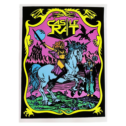 Castle Rat - Unicorn Rider Blacklight Poster