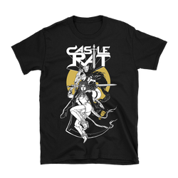 Castle Rat - Gold Sun T-Shirt - Black