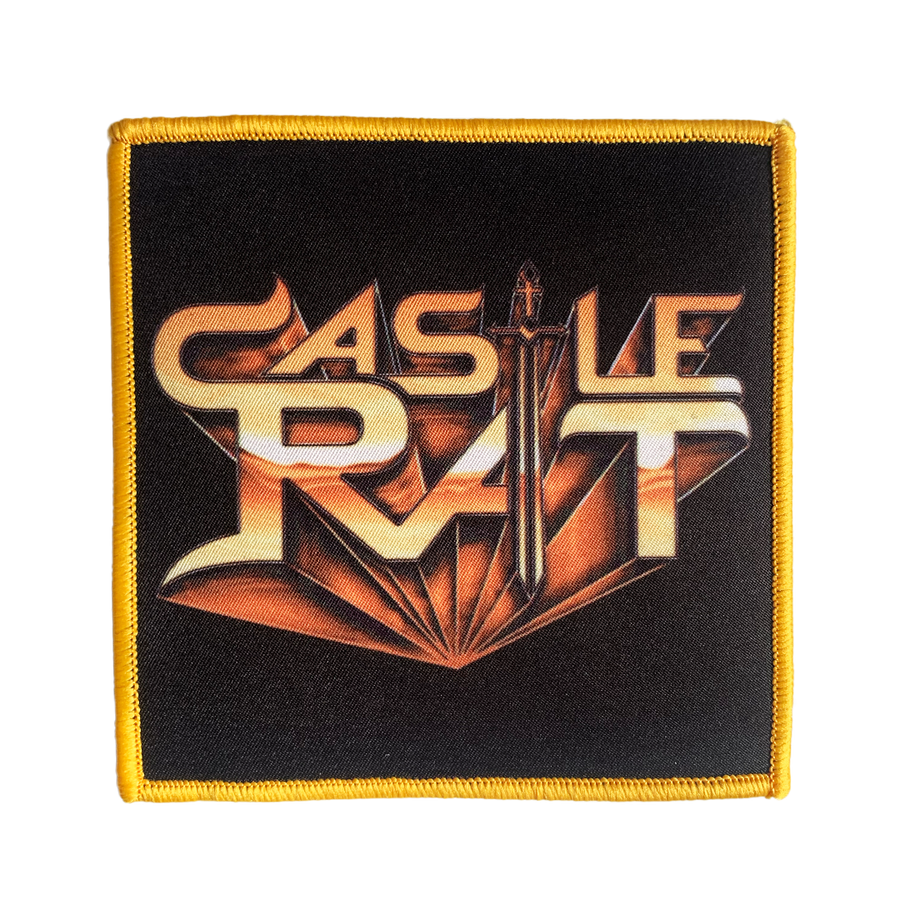 Castle Rat - Gold Metallic Logo Patch