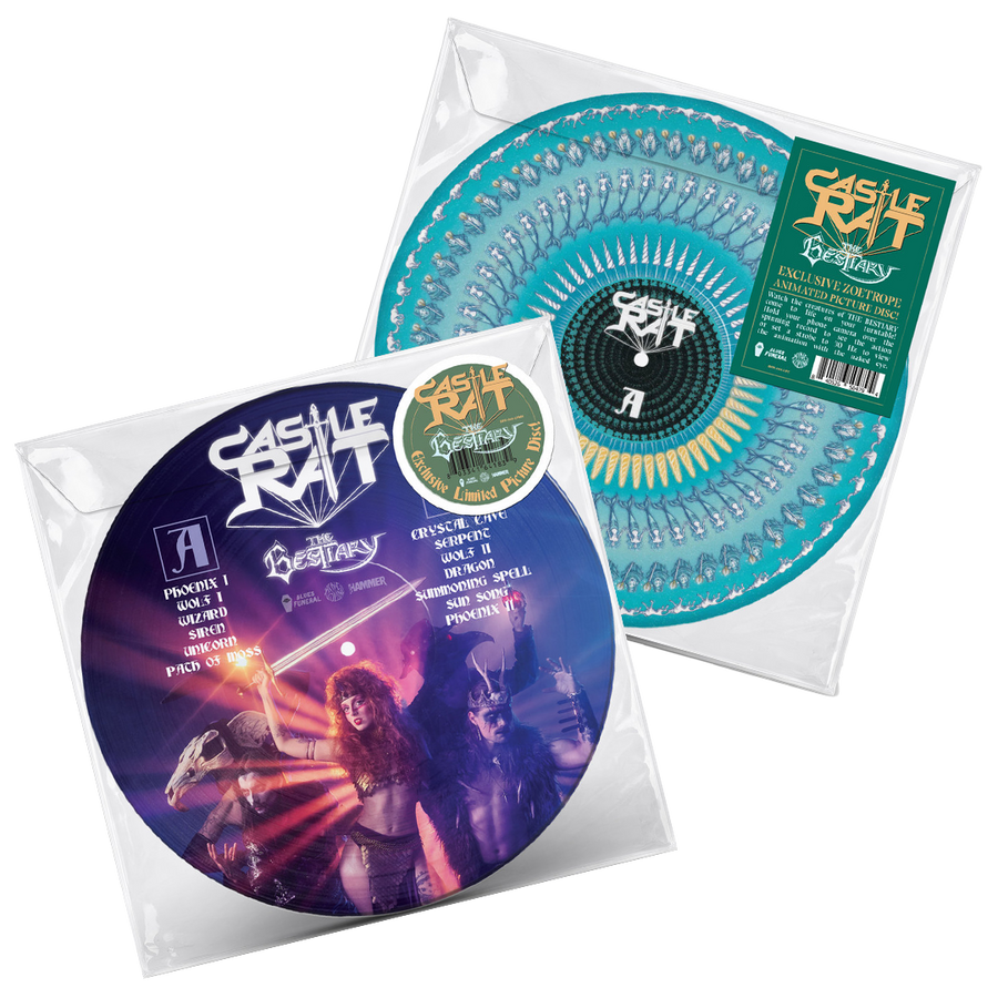 Castle Rat - The Bestiary Picture Disc/Zoetrope Vinyl LP Bundle