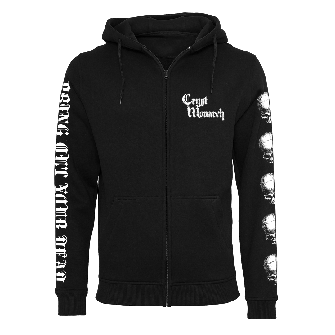 Crypt Monarch - The Necronaut Zip Hoodie - Black – Heavy Threads