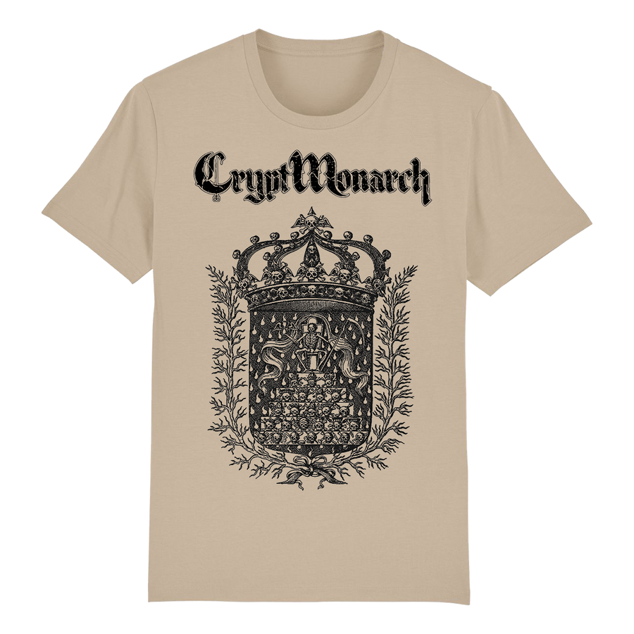 Crypt Monarch - Coat of Arms T-Shirt - Sand