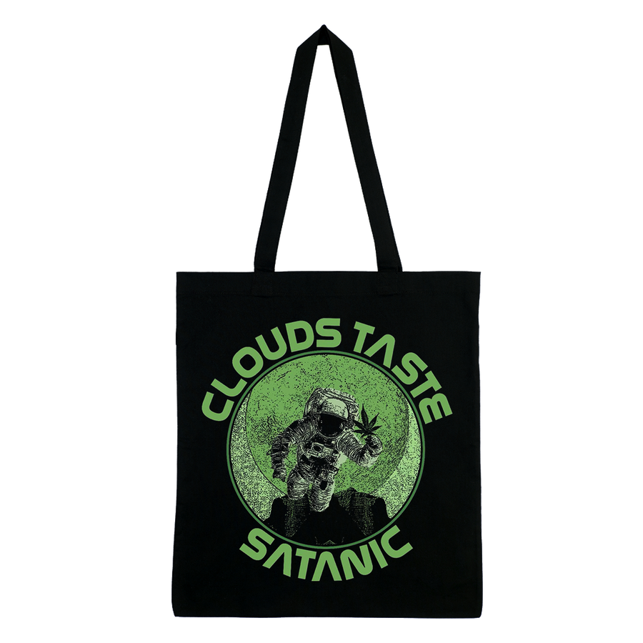 Clouds Taste Satanic - Hashtronaut Tote Bag - Black