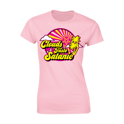 Clouds Taste Satanic - Pentagram Palm Women's T-Shirt - Pink
