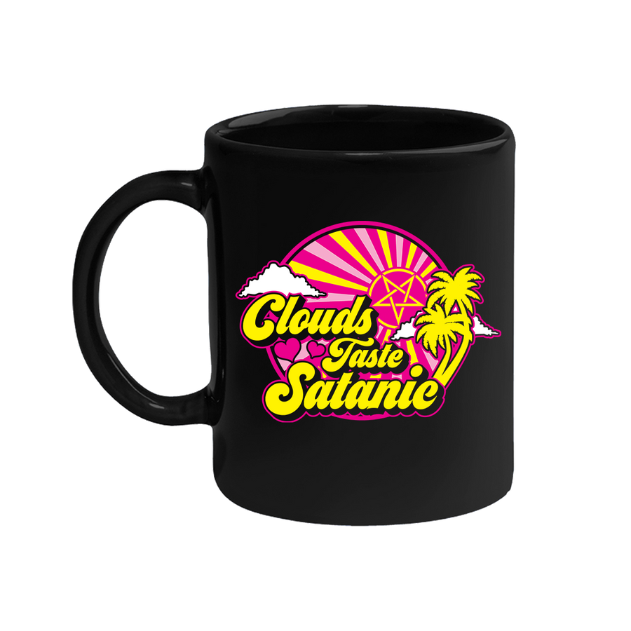 Clouds Taste Satanic - Pentagram Palm Mug - Black