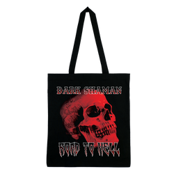 Dark Shaman - Road To Hell Tote Bag - Black